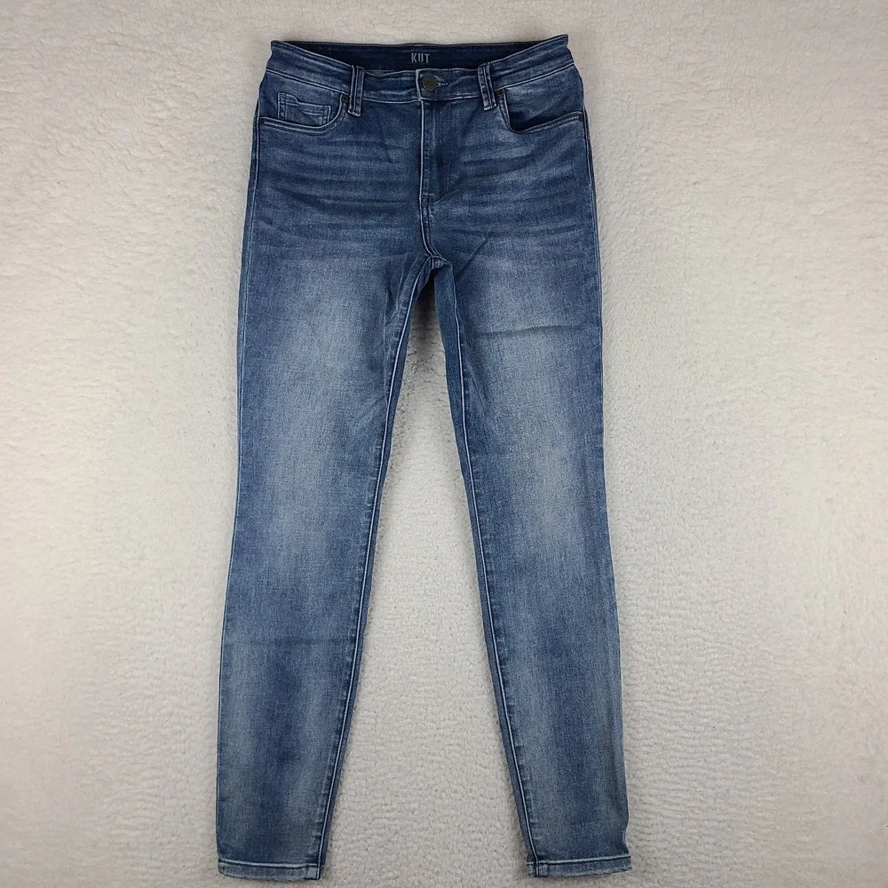 Kut From The Kloth Jeans Womens 6‎ Blue High Rise Toothpick Skinny Light Wash